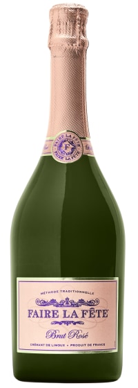 Faire La Fete Brut Rose Front Bottle Shot