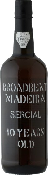 Broadbent 10 Years Old Sercial Madeira Front Bottle Shot