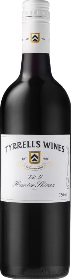 Tyrrell's Vat 9 Shiraz 2019 Front Bottle Shot