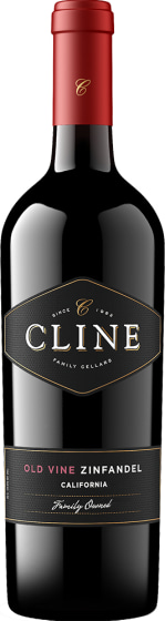 Cline California Old Vine Zinfandel 2024 Front Bottle Shot