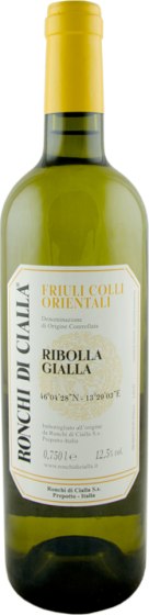 Ronchi di Cialla Ribolla Gialla 2024 Front Bottle Shot