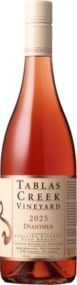 Tablas Creek Dianthus Rose 2025 Front Bottle Shot