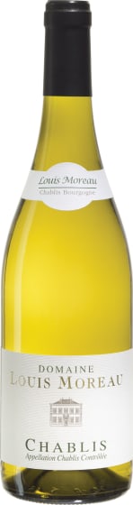 Domaine Louis Moreau Chablis 2023 Front Bottle Shot