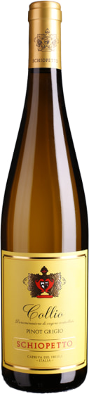 Schiopetto Pinot Grigio 2023 Front Bottle Shot