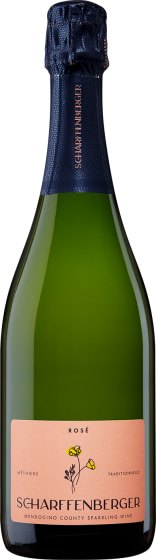 Scharffenberger Brut Rose Front Bottle Shot