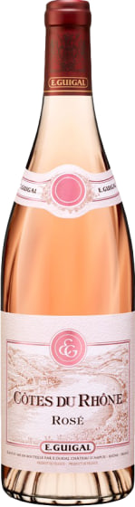 E. Guigal Cotes du Rhone Rose 2024 Front Bottle Shot