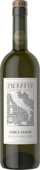 Ziobaffa Organic Pinot Grigio 2024 Front Bottle Shot