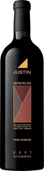 Justin Isosceles 2021 Front Bottle Shot