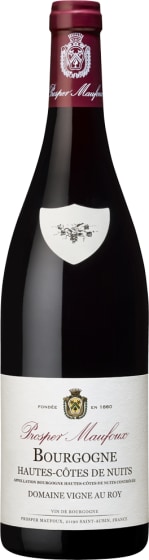 Prosper Maufoux Bourgogne Hautes-Cotes de Nuits Domaine Vigne au Roy 2022 Front Bottle Shot