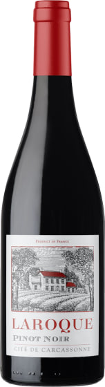 Domaine Laroque Cite de Carcassonne Pinot Noir 2023 Front Bottle Shot