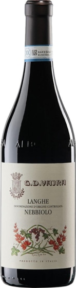 G.D. Vajra Langhe Nebbiolo 2024 Front Bottle Shot
