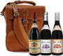 J. Holland Leather Saddle Bag & Pegau Family Red Wines Gift Product Image