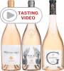 Chateau d'Esclans Luxury Rose Trio with Tasting Video Featuring Katie Lee Gift Product Image