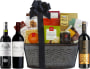 90 Point Red Wine Trio & Vintage Gourmet Gift Basket Gift Product Image