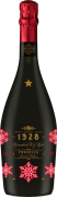 Cantine Cavicchioli Prosecco 1928 Holiday Snowflake Edition Front Bottle Shot