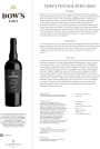 Dow's Vintage Port (375ML half-bottle) 2024 Front Bottle Shot