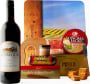 Gourmet Wine and Cheese with Mustard Field Gift Product Image