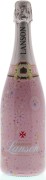 Lanson Rose Label Brut Pink Wrap Bottle Front Bottle Shot