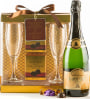 Bubbles, Glasses, and Godiva Truffles Gift Set Gift Product Image