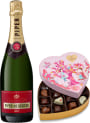Champagne & Godiva Valentine's Day Heart Chocolate Gift Box Gift Product Image