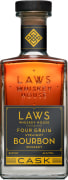 Laws Whiskey House Four Grain Cask Strength Straight Bourbon Whiskey Front Bottle Shot