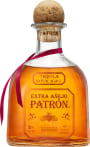 Patron Extra Anejo Tequila Front Bottle Shot