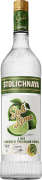 Stoli Lime Vodka Front Bottle Shot
