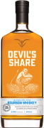 Cutwater 4 Year Devil's Share Small Batch Bourbon Whiskey Front Bottle Shot