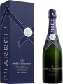 Moet & Chandon Imperial Brut Pharrell Williams Special Edition (Blue) with Gift Box  Front Bottle Shot