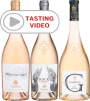 Chateau d'Esclans Luxury Rose Trio with Tasting Video Featuring Katie Lee Gift Product Image