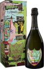 Dom Perignon Jean-Michel Basquiat Special Edition (Green Crown) with Gift Box 2015  Front Bottle Shot