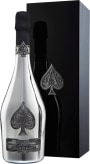 Armand de Brignac Ace of Spades Silver Blanc de Blancs with Gift Box  Front Bottle Shot