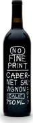 No Fine Print Cabernet Sauvignon 2017  Front Bottle Shot