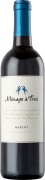 Menage a Trois Merlot 2018  Front Bottle Shot