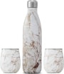 S'well Calacatta Gold Wine Bottle & Tumbler Set Gift Product Image