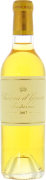 Chateau d'Yquem Sauternes (375ML half-bottle) 2007  Front Bottle Shot