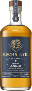 Flecha Azul Anejo Tequila Front Bottle Shot