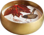 Rewined Poinsettia Large Gold Bowl Candle Gift Product Image