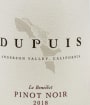 DuPuis Le Benedict Pinot Noir 2018  Front Bottle Shot