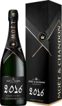 Moet & Chandon Grand Vintage Extra Brut with Gift Box 2016 Front Bottle Shot