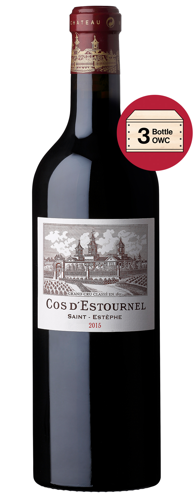 Chateau Cos d'Estournel (3 Bottles in OWC) 2015 | Wine.com