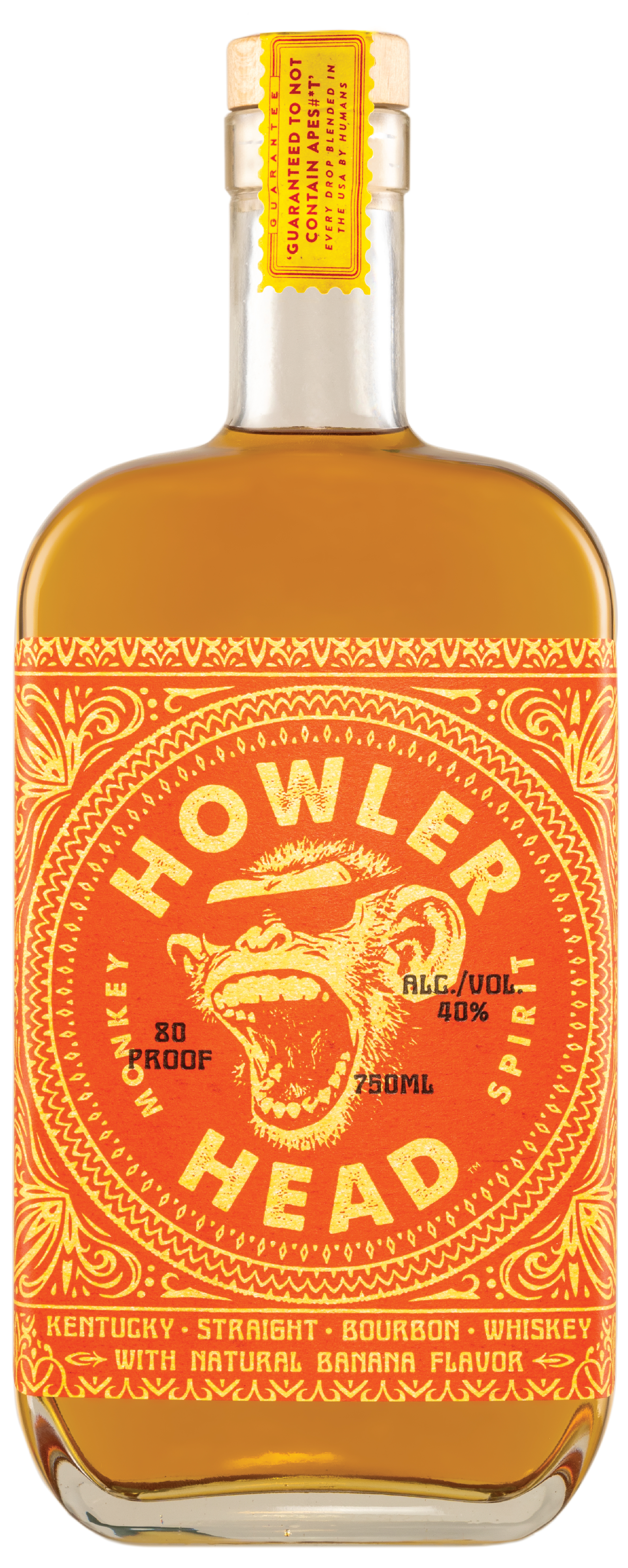 Howler Head Kentucky Straight Bourbon Whiskey with Natural Banana