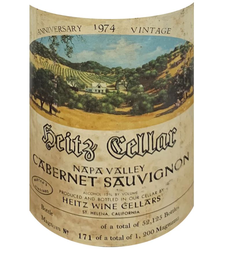 Heitz Cellar Martha's Vineyard Cabernet Sauvignon (bin soiled