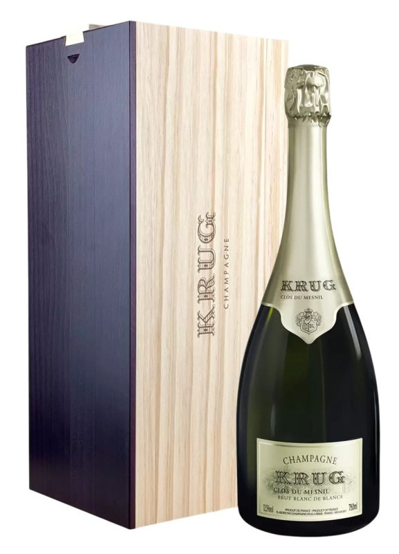 Krug Clos du Mesnil Brut Blanc de Blancs with Wooden Gift Box 2009