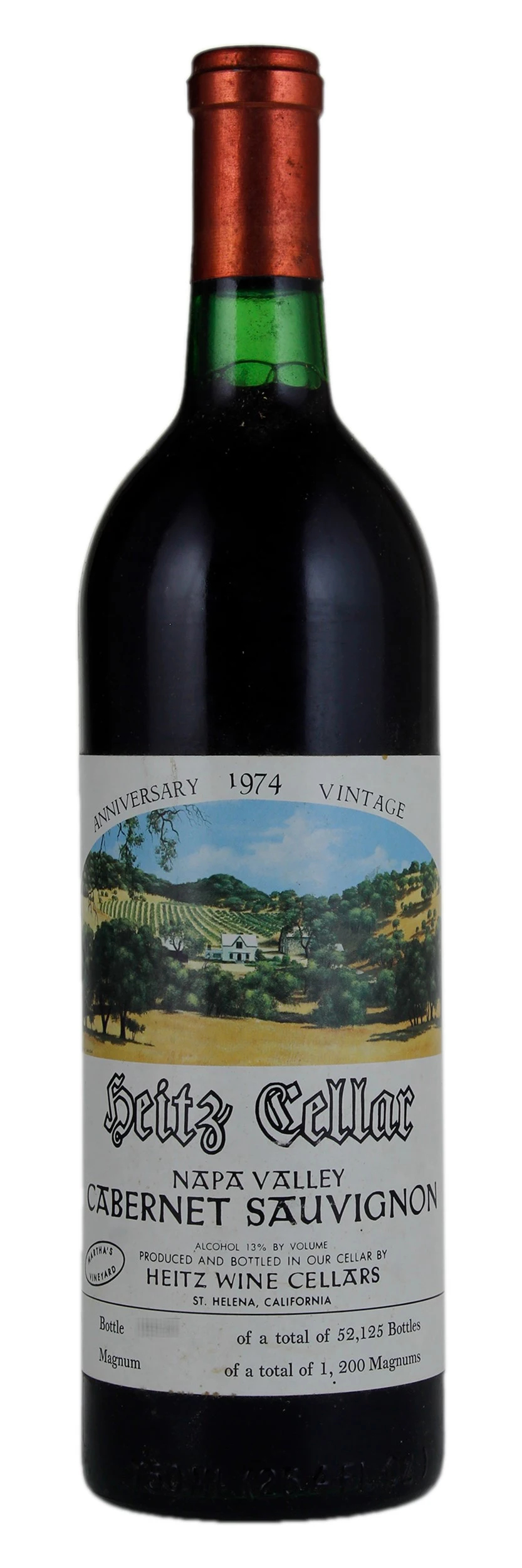 Heitz Cellar Martha's Vineyard Cabernet Sauvignon (bin soiled