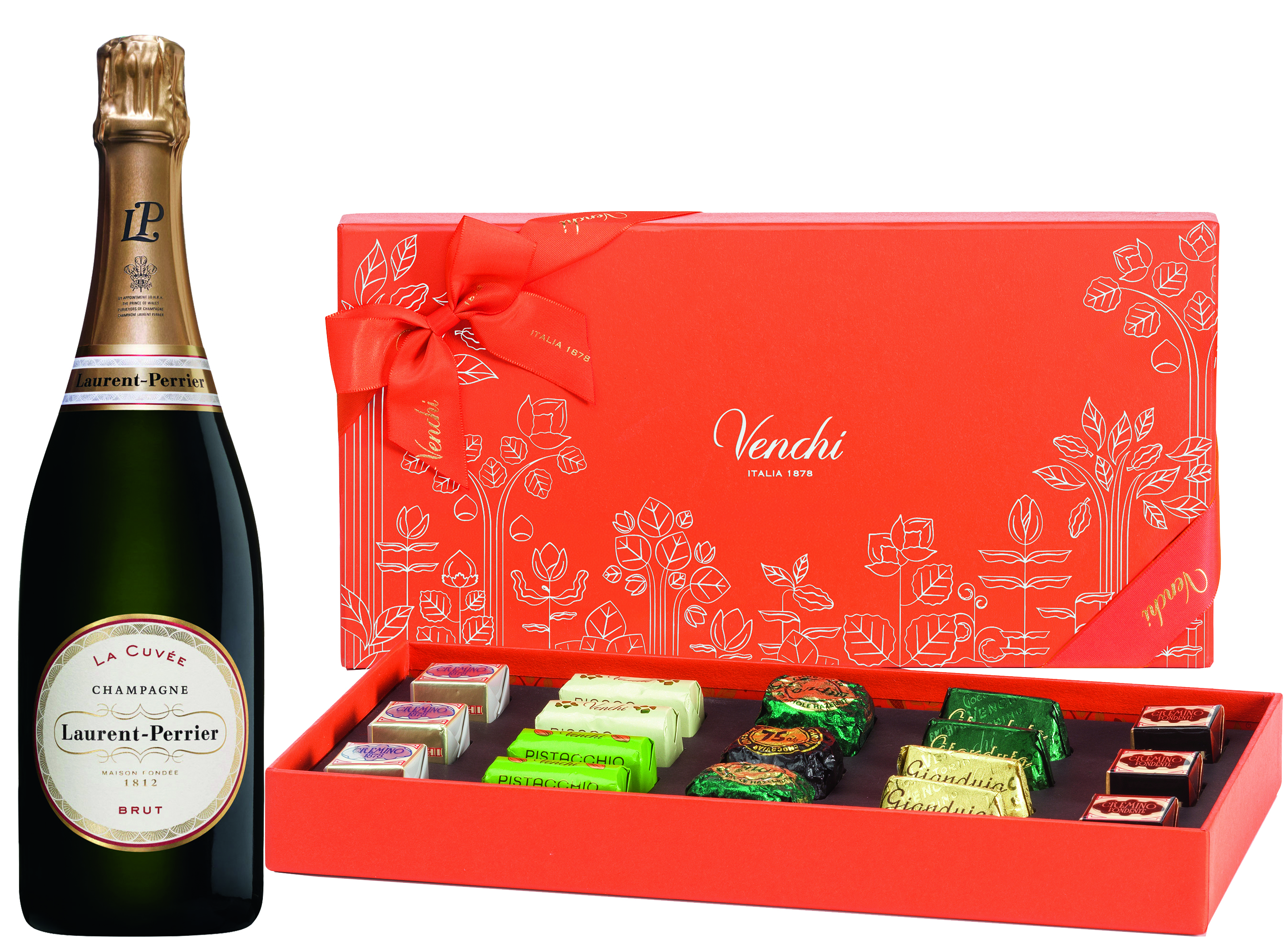 95 Point Laurent-Perrier & Venchi Core Collection Chocolates Gift