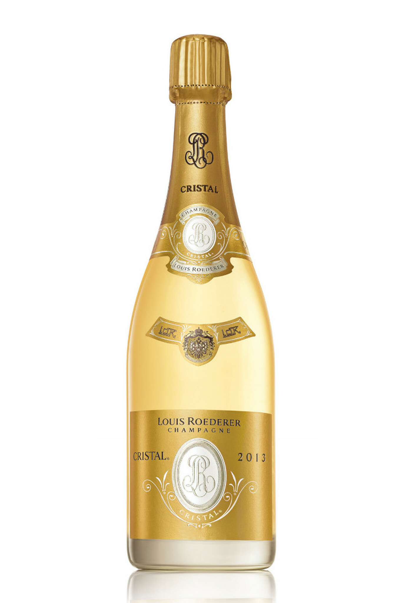 Louis Roederer Cristal Brut with Two Flutes and Gift Box 2013