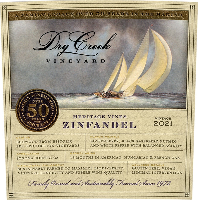 Dry Creek Vineyard Heritage Vines Zinfandel 2021 | Wine.com