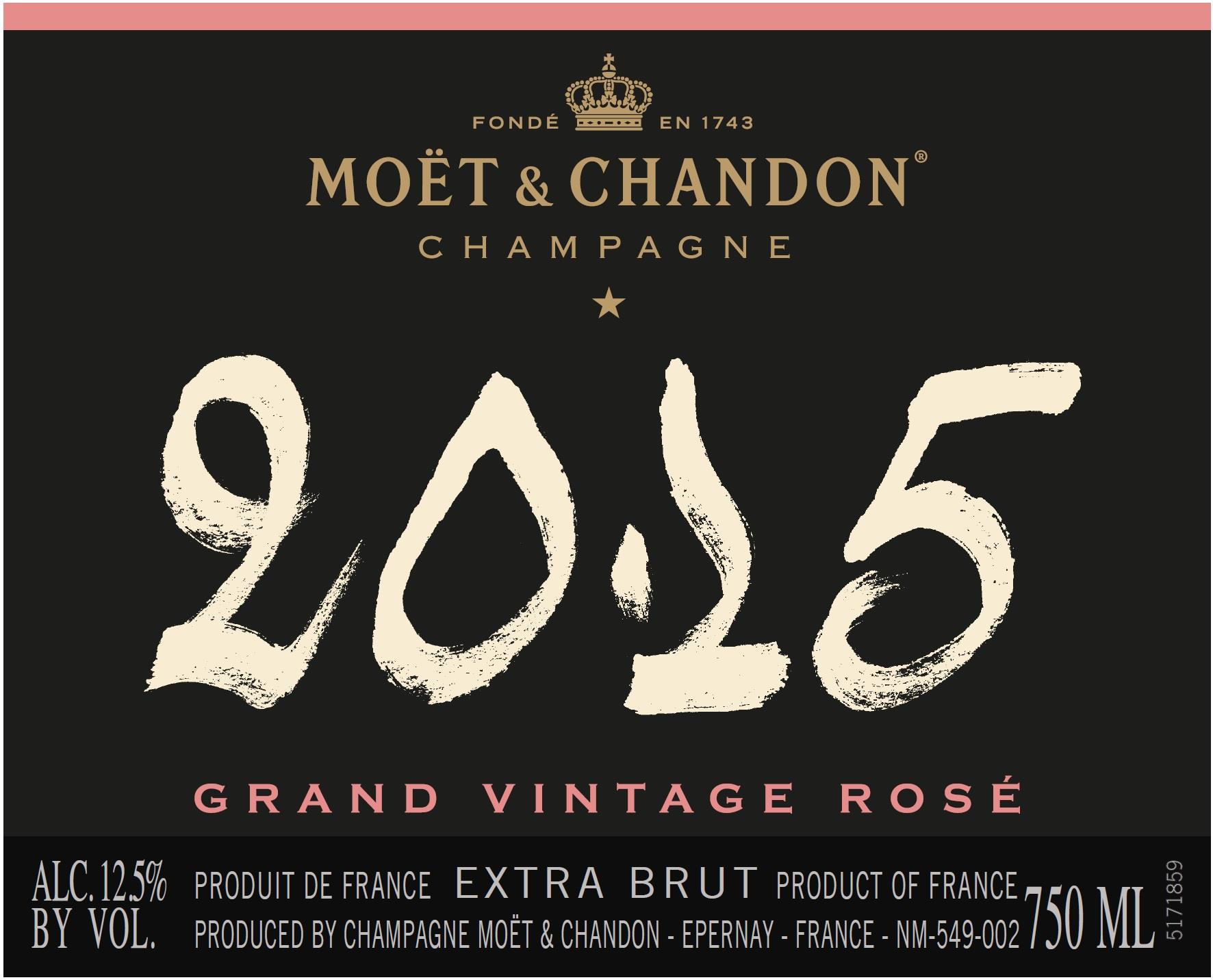 Moet & Chandon Grand Vintage Brut Rose 2015 | Wine.com