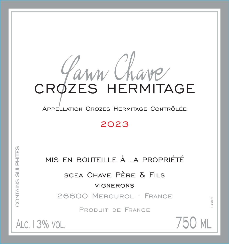Yann Chave Crozes Hermitage 2023 | Wine.com